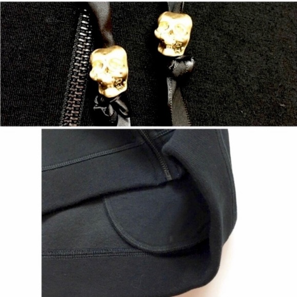 ZADIG & Voltaire Neo Zip Up Heavy Jersey Hood Jacket in Black - Picture 6 of 10